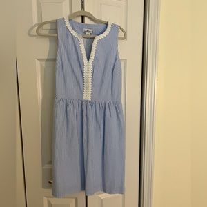 Vineyard Vines Seersucker Stripe A-Line Dress